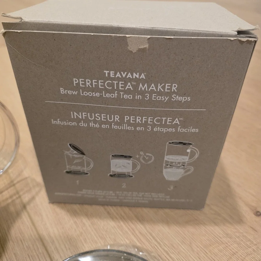 Teavana Perfectea Maker 16oz Tea Infuser Brewer New Open Box Complete